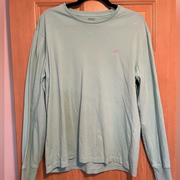 Polo by Ralph Lauren Mint Green Long Sleeve Tee - Picture 2 of 8